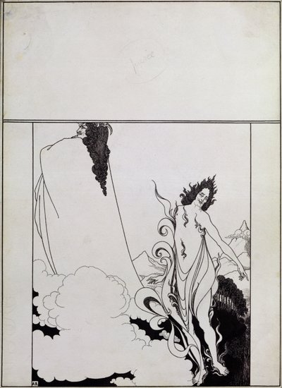 Fourth tableau of Das Rheingold, (cover design for Savoy No. 6) by Aubrey Beardsley